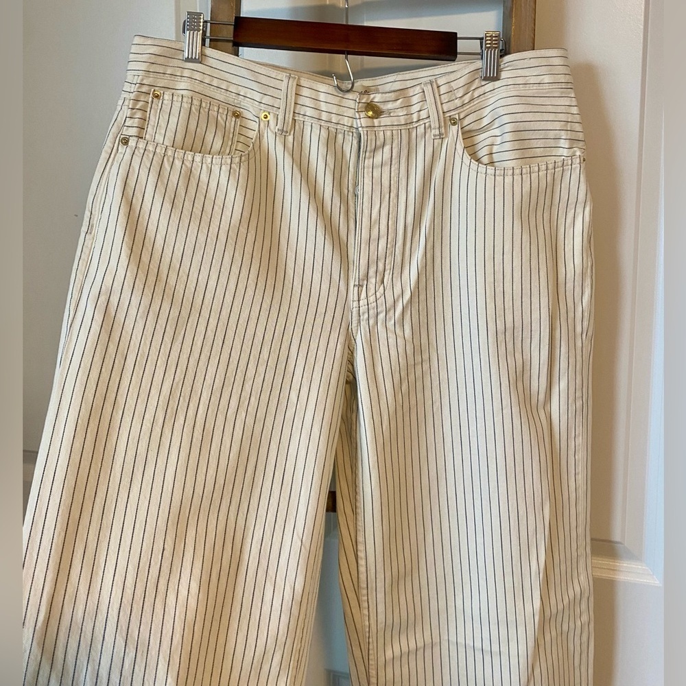 NWT - Madewell - Low-Slung Baggy Jeans - Striped - Size 30 - Picture 13 of 16